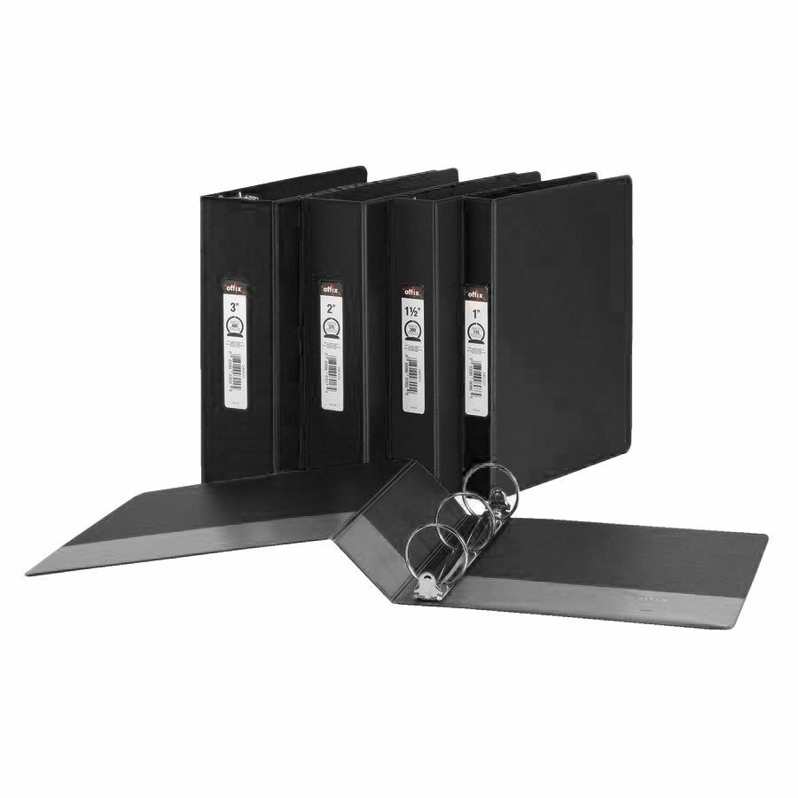 Offix - Reliure &#224; anneaux 1/2" - Noir