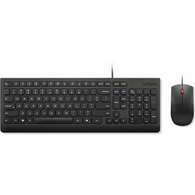 Lenovo Essential Wired Combo Productivity French Keyboard and Mouse Combo, ISO Layout, Productivity Keyboard, Productivity Mous