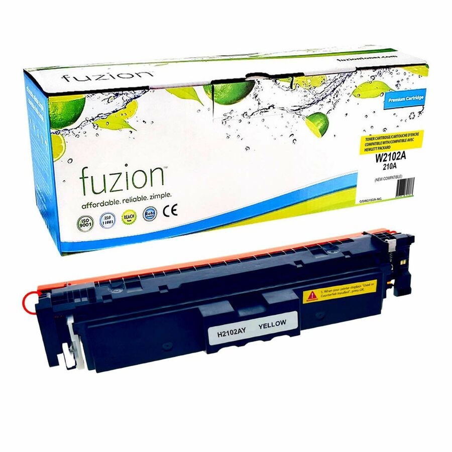 fuzion HP W2102A (210A) Compatible Toner - Yellow