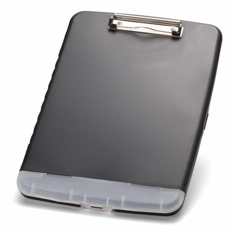 Officemate Slim Black Clipboard Storage Box