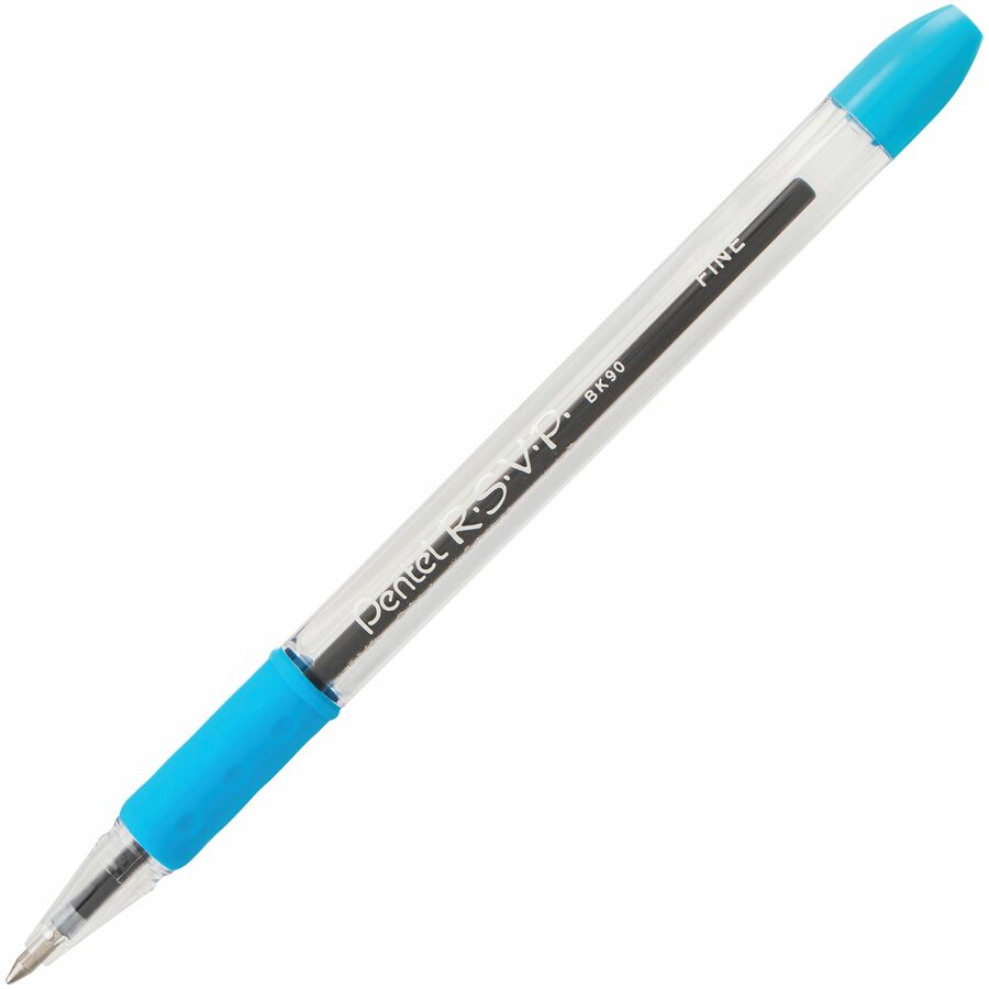 Pentel R.S.V.P. Ballpoint Pen, (0.7mm), Sky Blue Ink