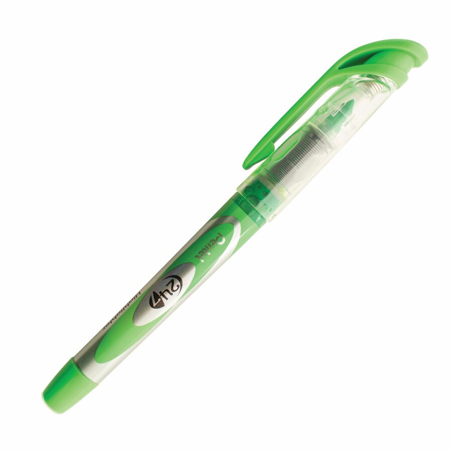 Pentel 24/7 Liquid Highlighter, Chisel Tip, Light Green Ink