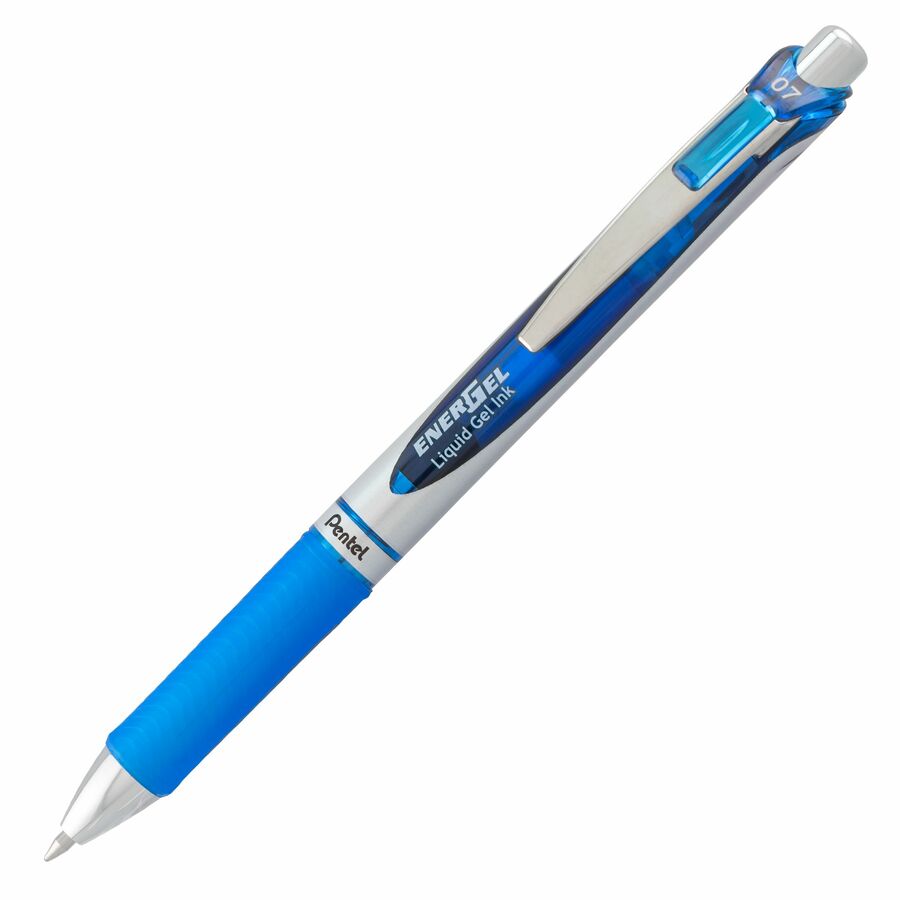 Pentel EnerGel Retractable Liquid Gel Rollerball Pen, Everyday Writing, Office Supplies, School Supplies, 0.7mm Medium Point, Blue Ink