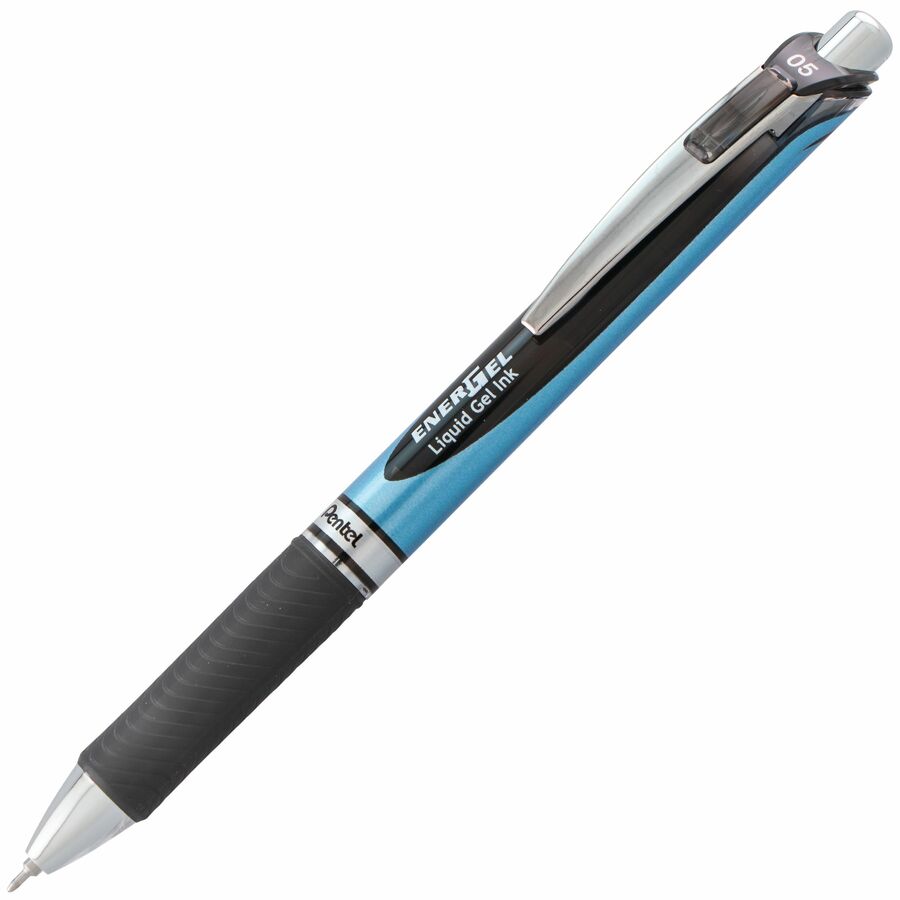 Pentel EnerGel Retractable Liquid Gel Pen, (0.5mm) Needle Tip, Black Ink