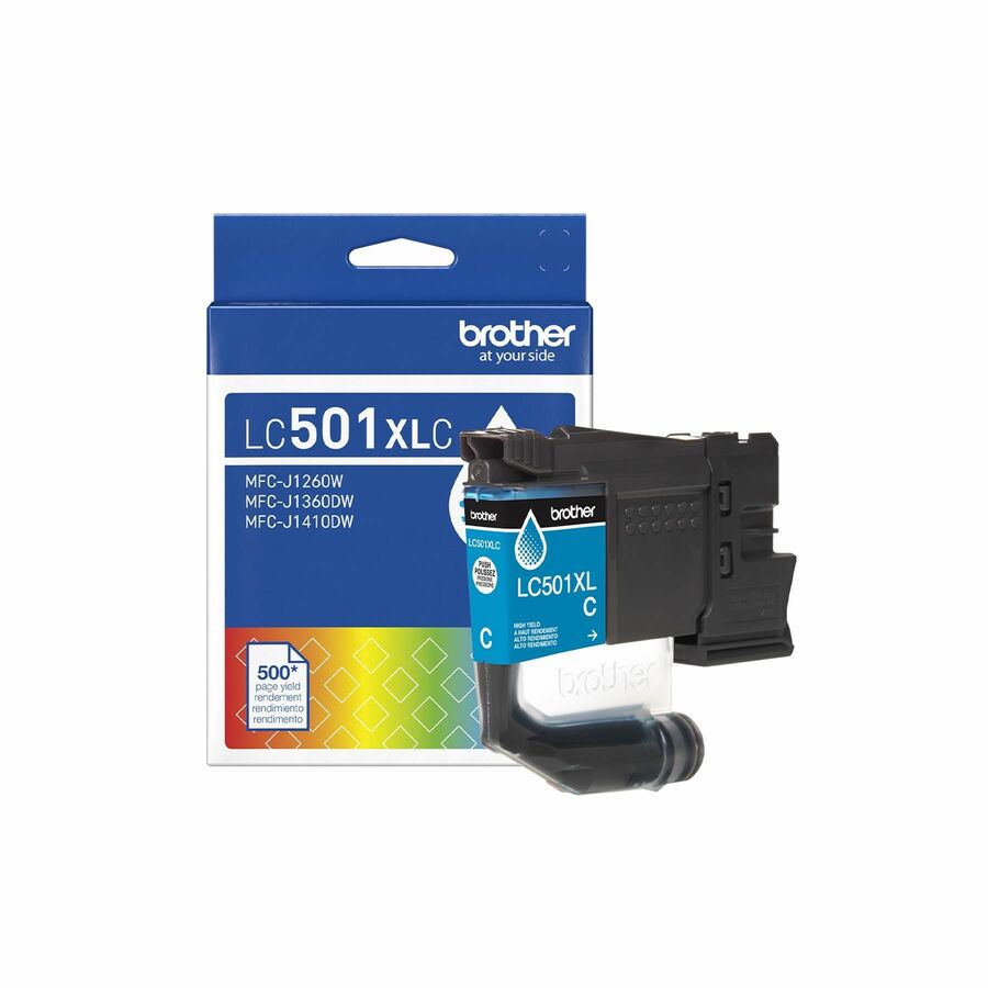 Brother LC501XLC Original High Yield Inkjet Ink Cartridge - Cyan Pack