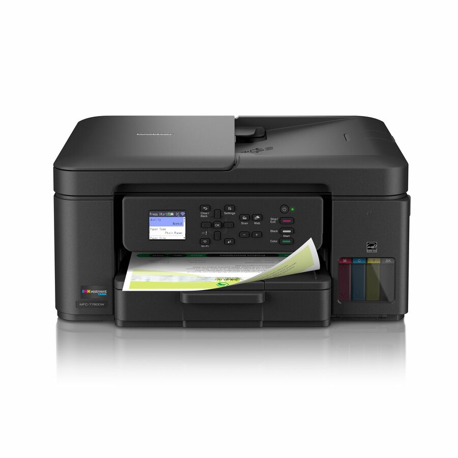 Brother - Imprimante multifonction &#224; jet d'encre MFC-T780DW Filaires et Sans fil INKvestment Tank - Couleur