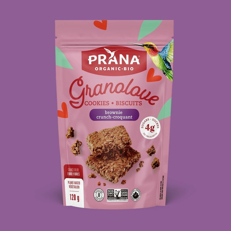 prana GRANOLOVE Organic Cookie squares - Brownie Crunch