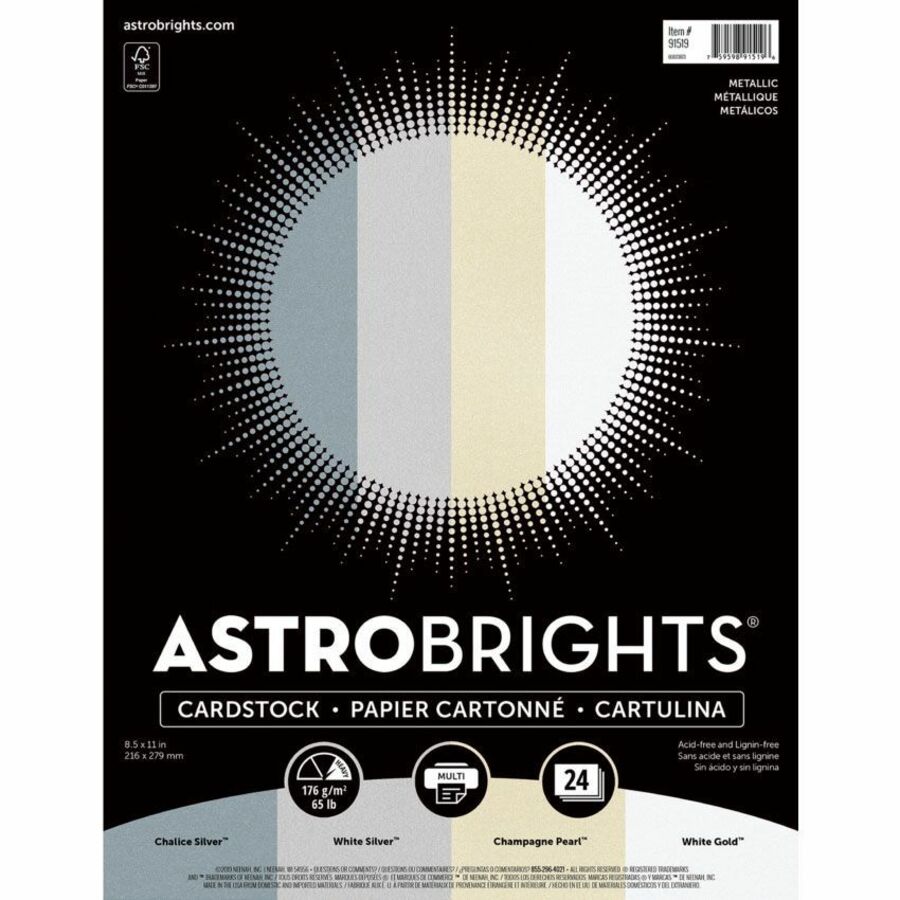 Neenah Astrobrights Printable Multipurpose Card Stock