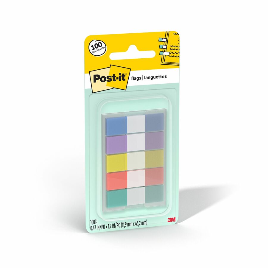 Postit 0.47"x1,7" 100drpaux/PQ