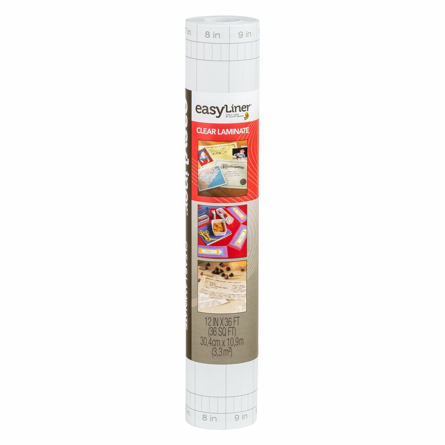 Duck EasyLiner Adhesive Laminate - Clear, 12 in. x 36 ft.