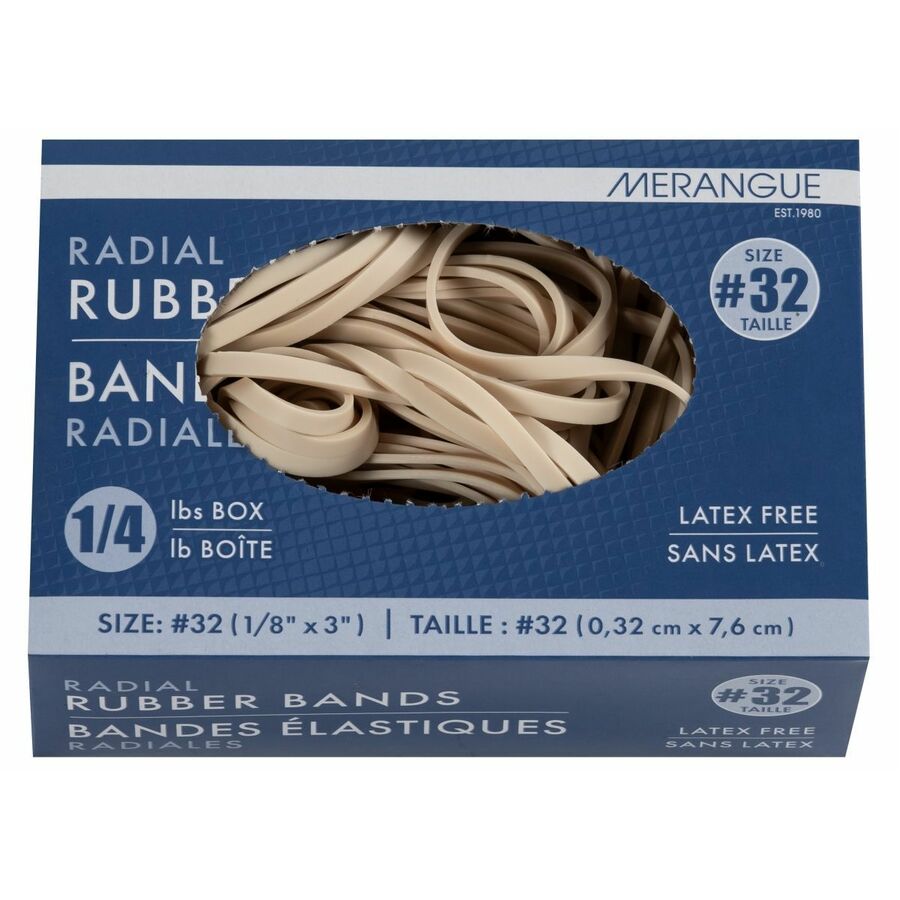 Merangue 1/4 Pound Box Size #32 Rubber Bands