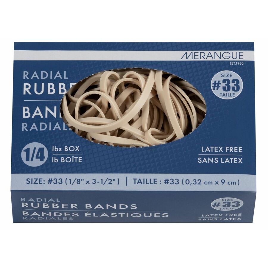 Merangue 1/4 Pound Box Size #33 Rubber Bands