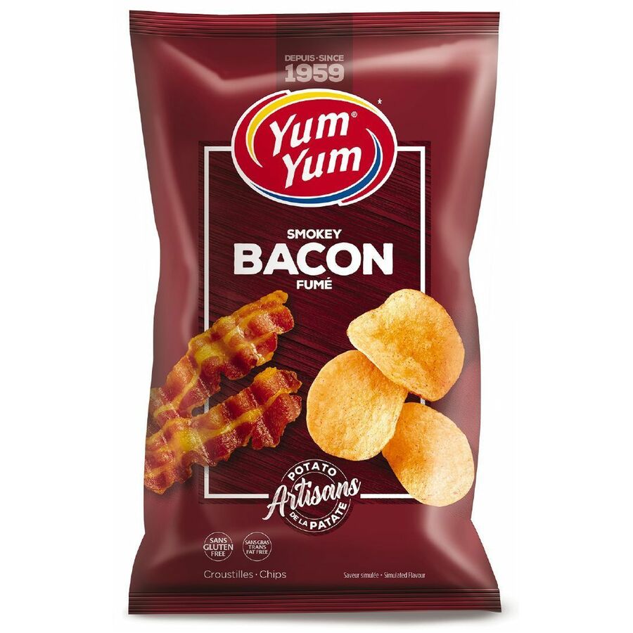 Yum Yum Bacon Potato Chips