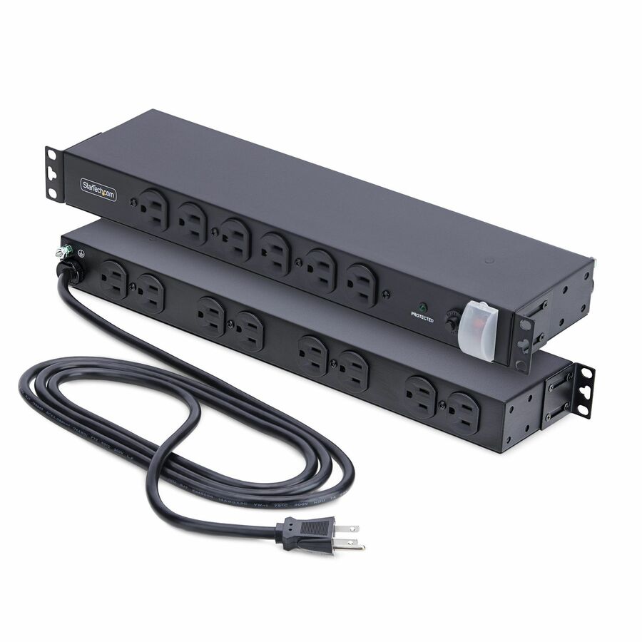 Computer Rack Pdu StarTech.com 14-Outlet Rackmount PDU, 1U Server Power Strip, 6x Front ...