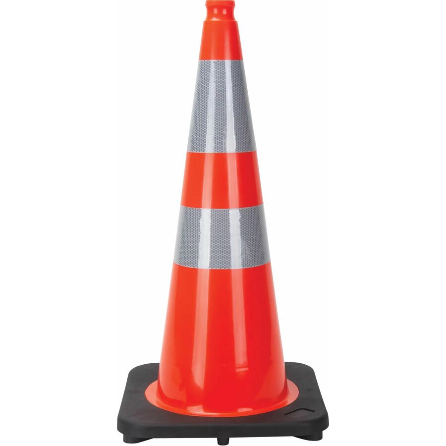 Zenith Traffic Cone, 28" , Orange, 4" & 6" Reflective Collar(s)