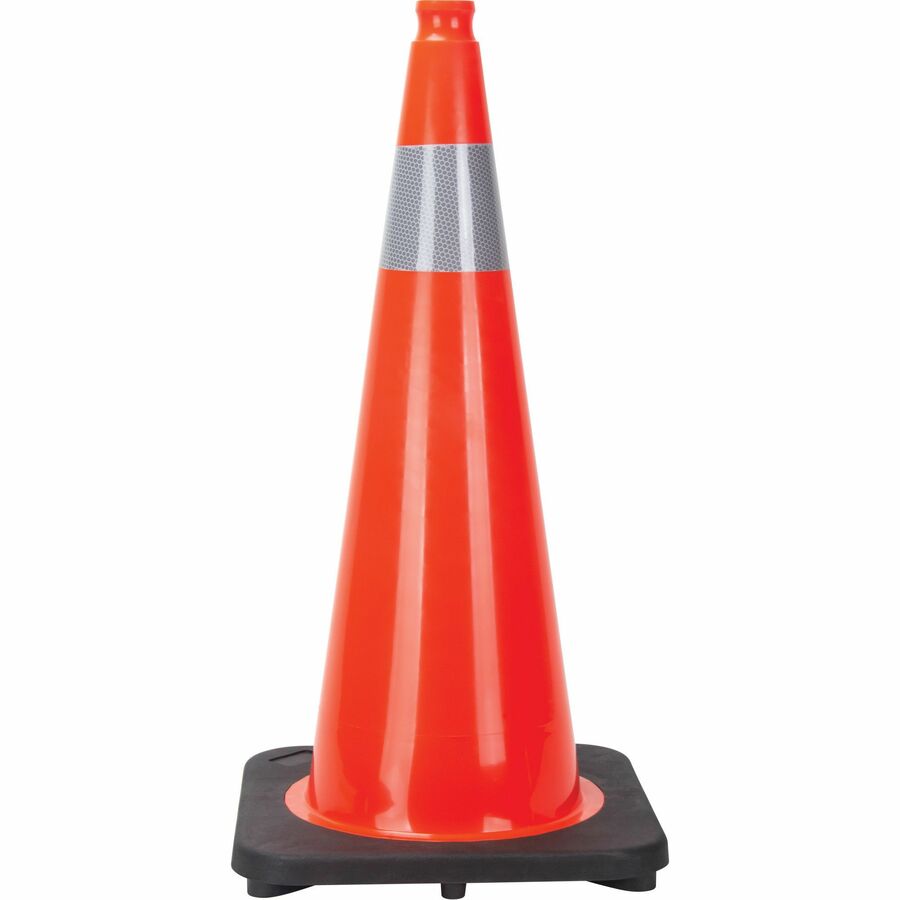 Zenith Traffic Cone, 28" , Orange, 4" Reflective Collar(s)