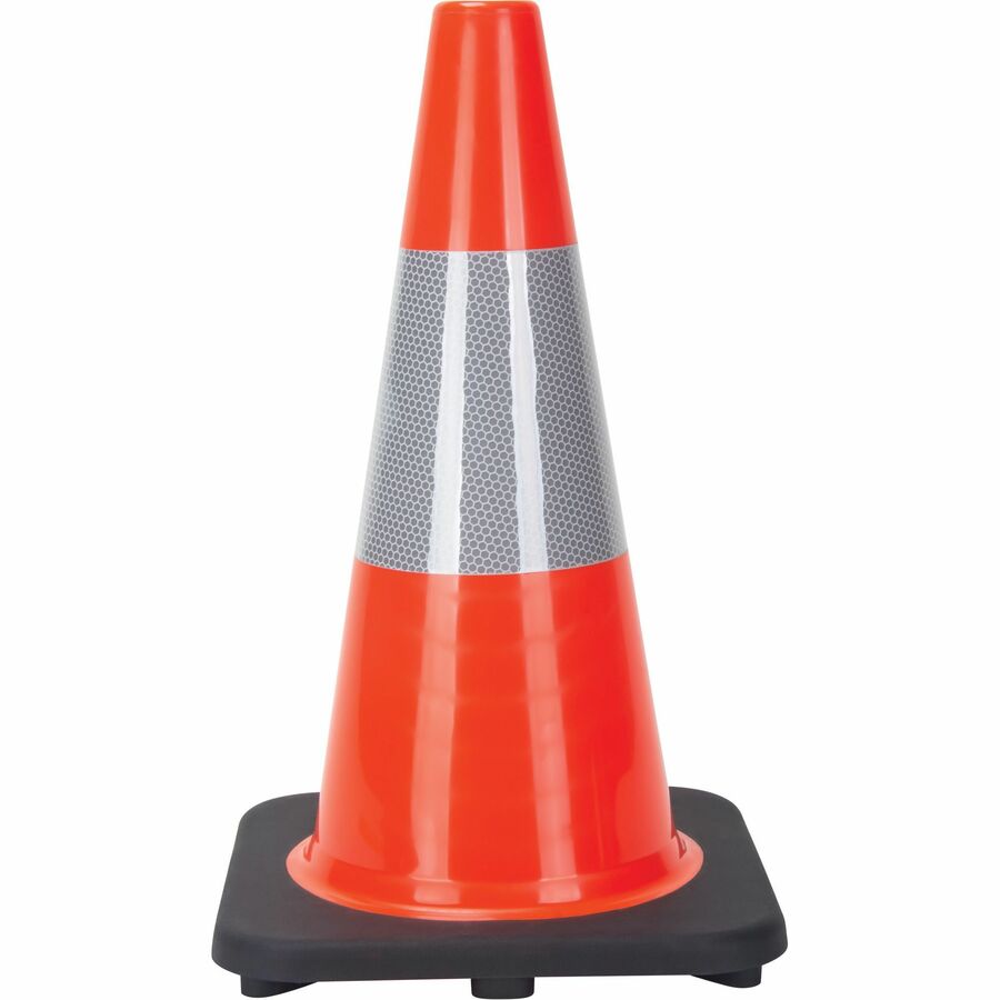Zenith Traffic Cone, 18" , Orange, 6" Reflective Collar(s)