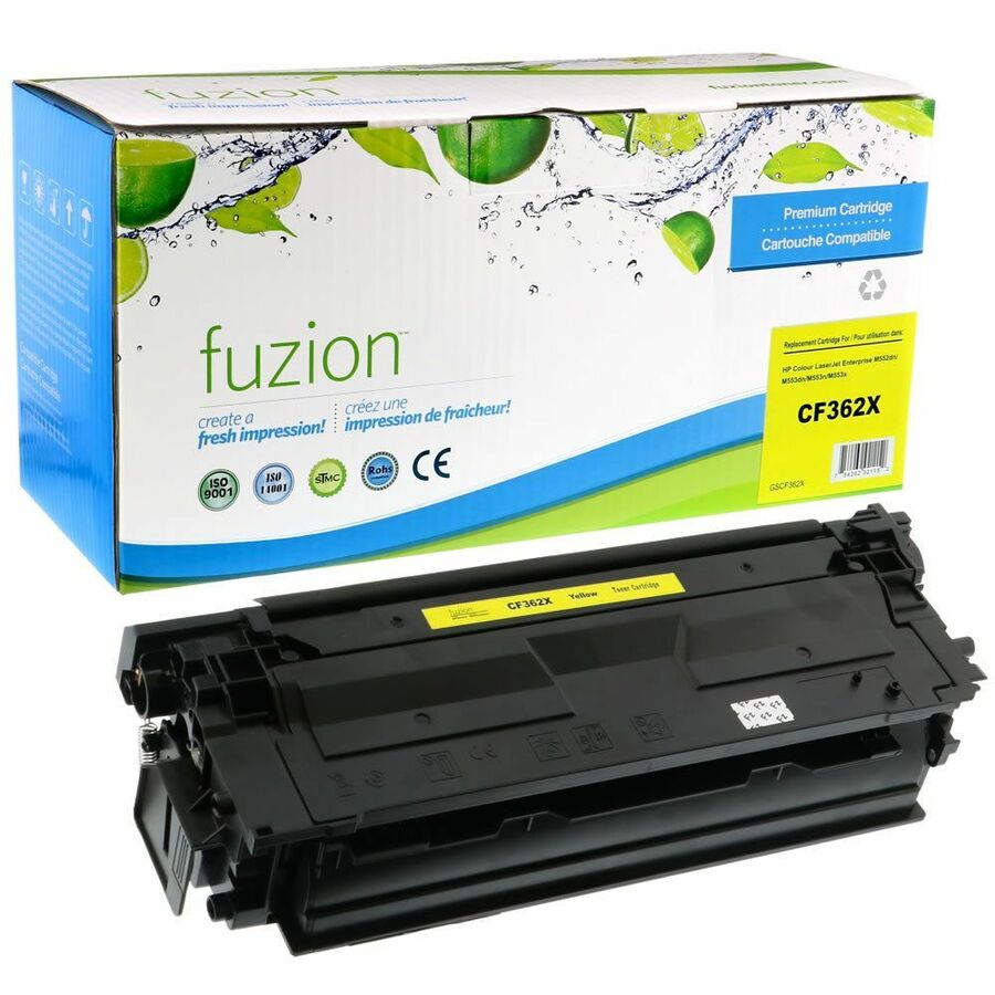 fuzion Remanufactured High Yield Laser Toner Cartridge - Alternative for HP CF362X - Yellow - 1 Each