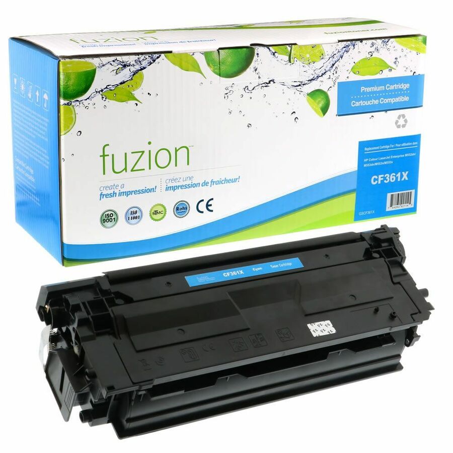 fuzion Remanufactured High Yield Laser Toner Cartridge - Alternative for HP CF361X - Cyan - 1 Each