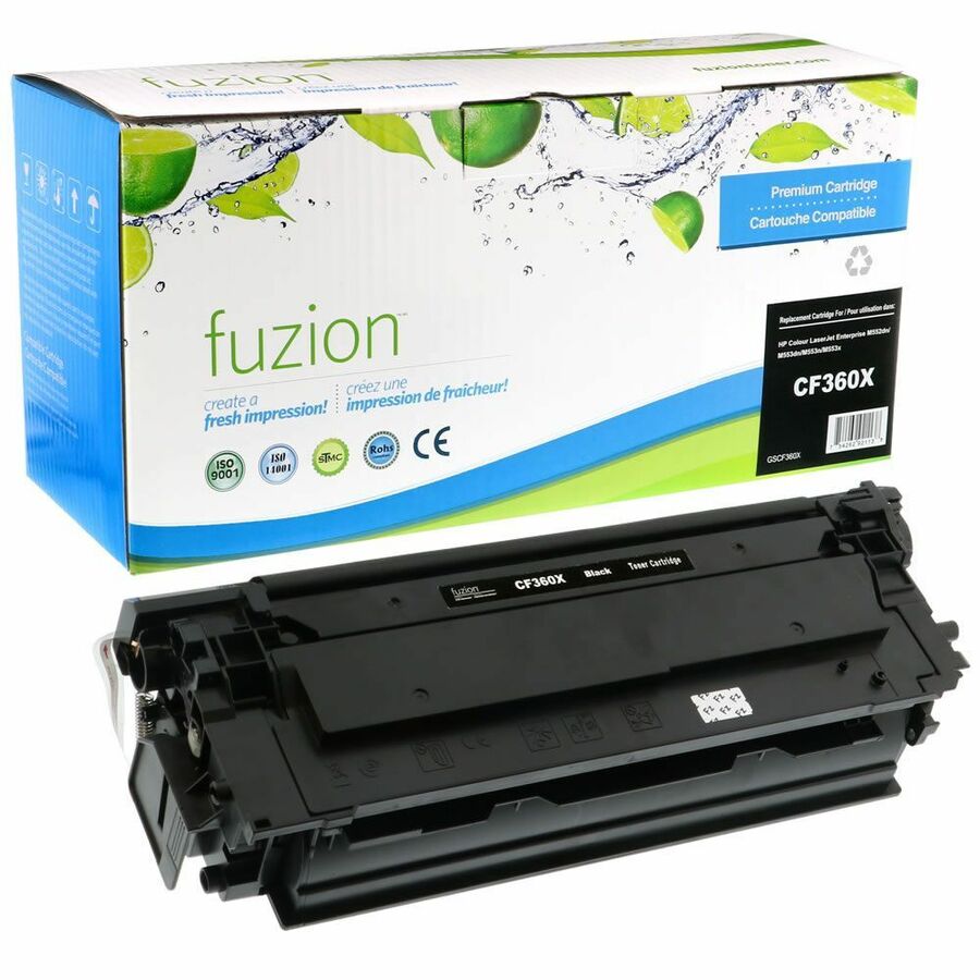 fuzion Remanufactured High Yield Laser Toner Cartridge - Alternative for HP CF360X - Black - 1 Each