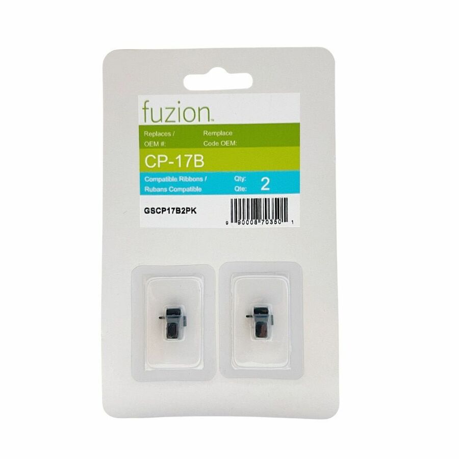 fuzion Ink Roller - Alternative for Canon CP-17B - Black - 2 Pack