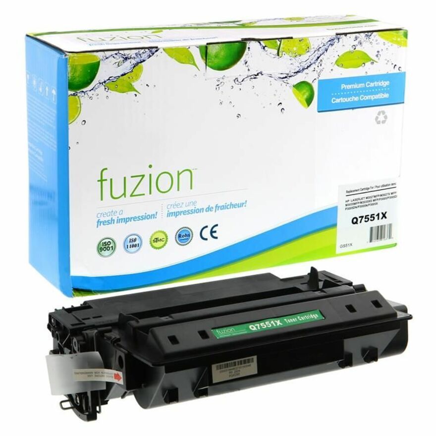 fuzion High Yield Laser Toner Cartridge - Alternative for HP Q7551X - Black - 1 Each