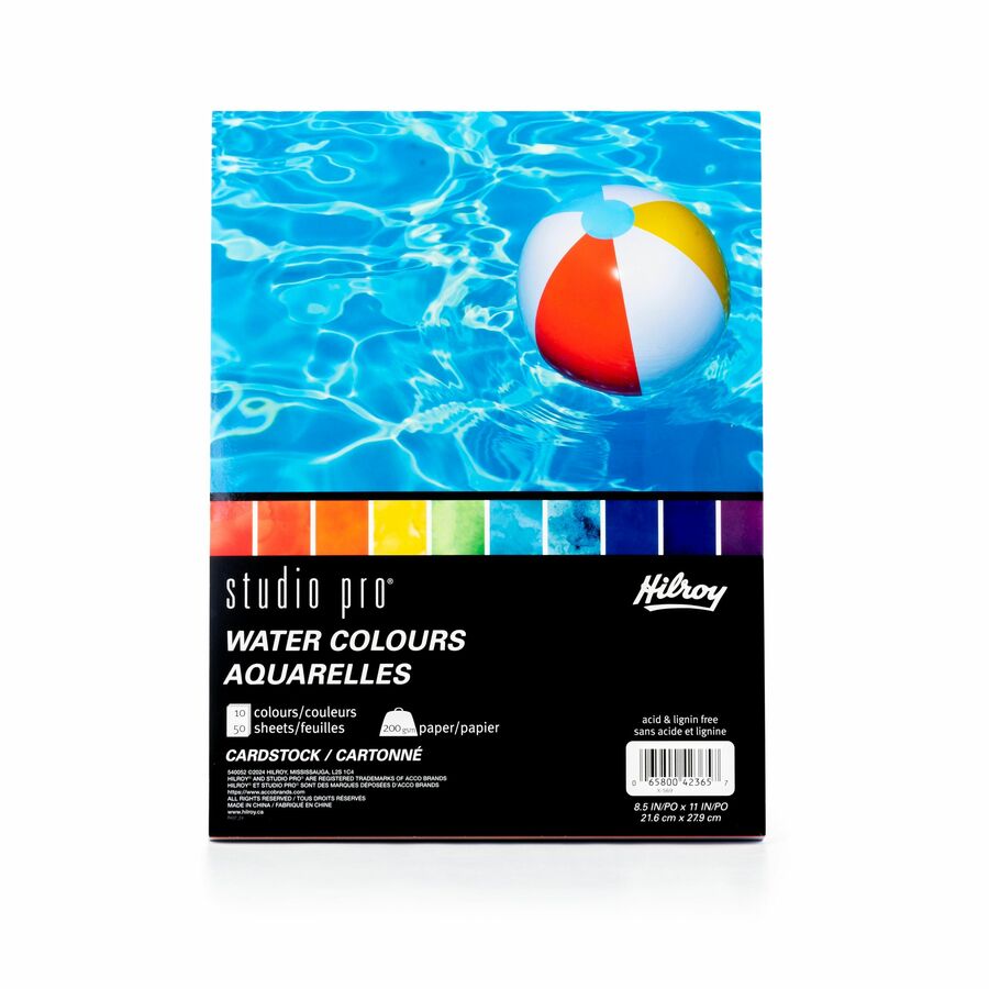 Hilroy - Papier cartonn&eacute; Studio Pro 8.5x11 50ct