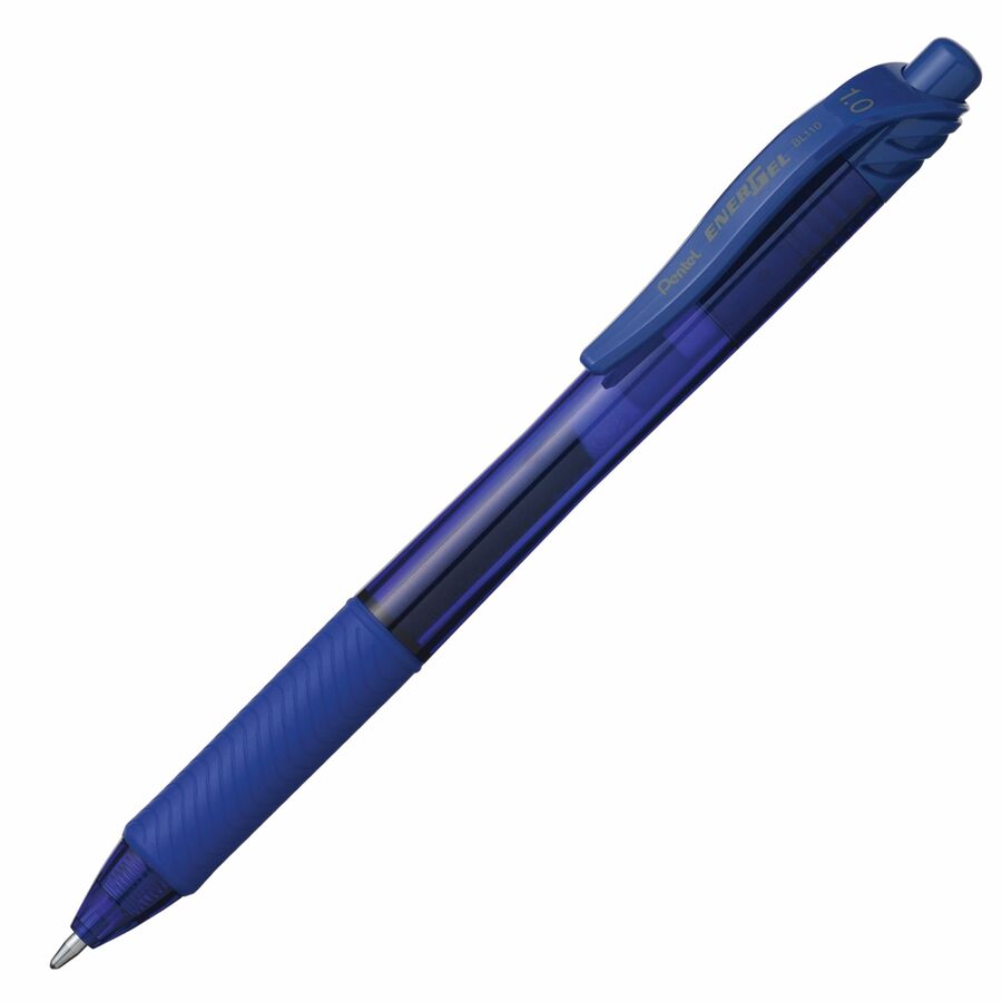 Pentel EnerGel-X Retractable Gel Roller, (1.0mm) Metal Tip, Blue Ink