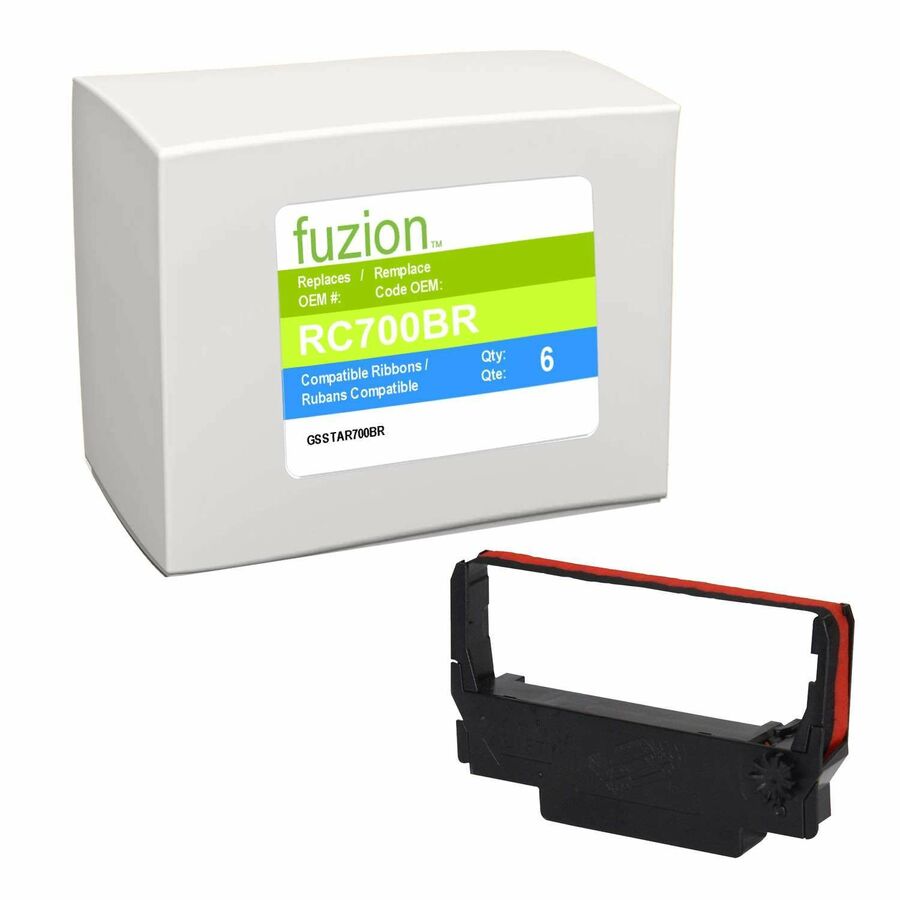 fuzion Compatible Ribbon for Star SP700/712/742 - Black/Red