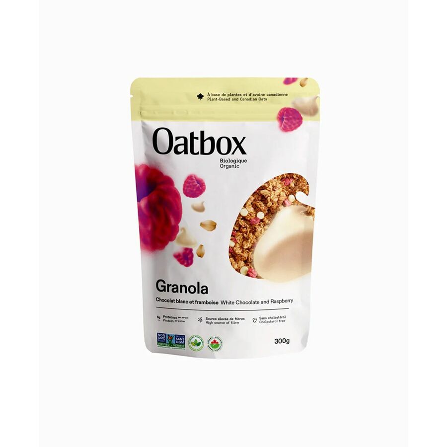 Granola chocolat blanc et framboise