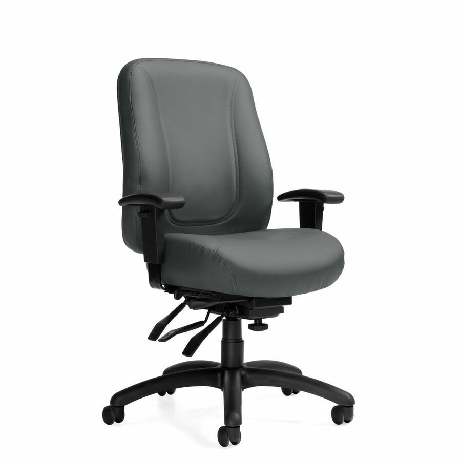 Offices To Go Overtime Multi-Tilter Chair High Back Fabric LuxPlus Black