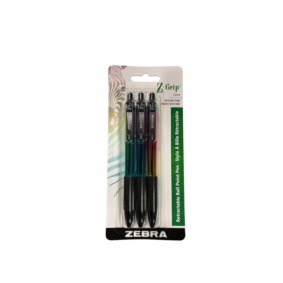 Zebra Z-Grip Metallic Ballpoint Pens