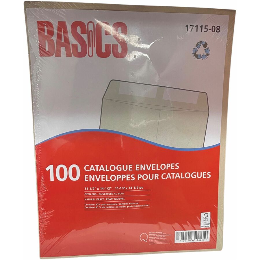 Basics Catalogue Envelopes Natural Kraft
