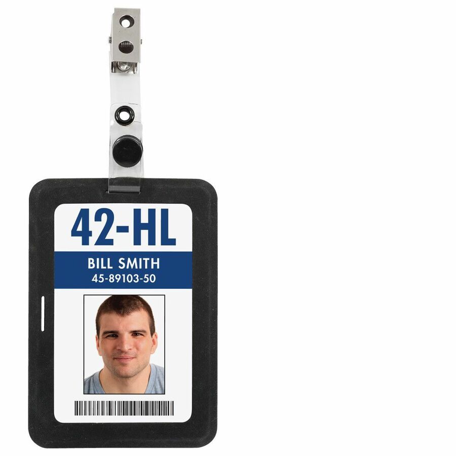 Merangue Black Silicone ID Card Holder