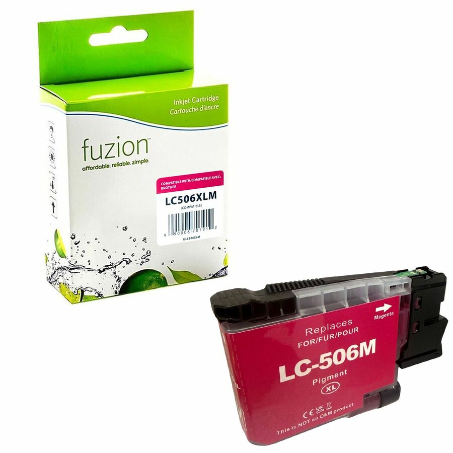 Fuzion High Yield Inkjet Ink Cartridge - Alternative for Brother LC506XL (LC506XLMS) - Magenta - 1 Each