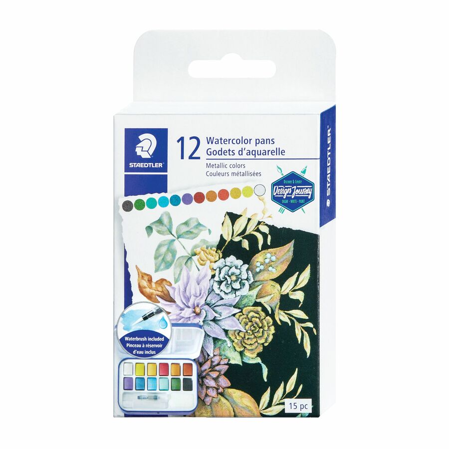 Staedtler - Ensemble aquarelle m&eacute;tallique