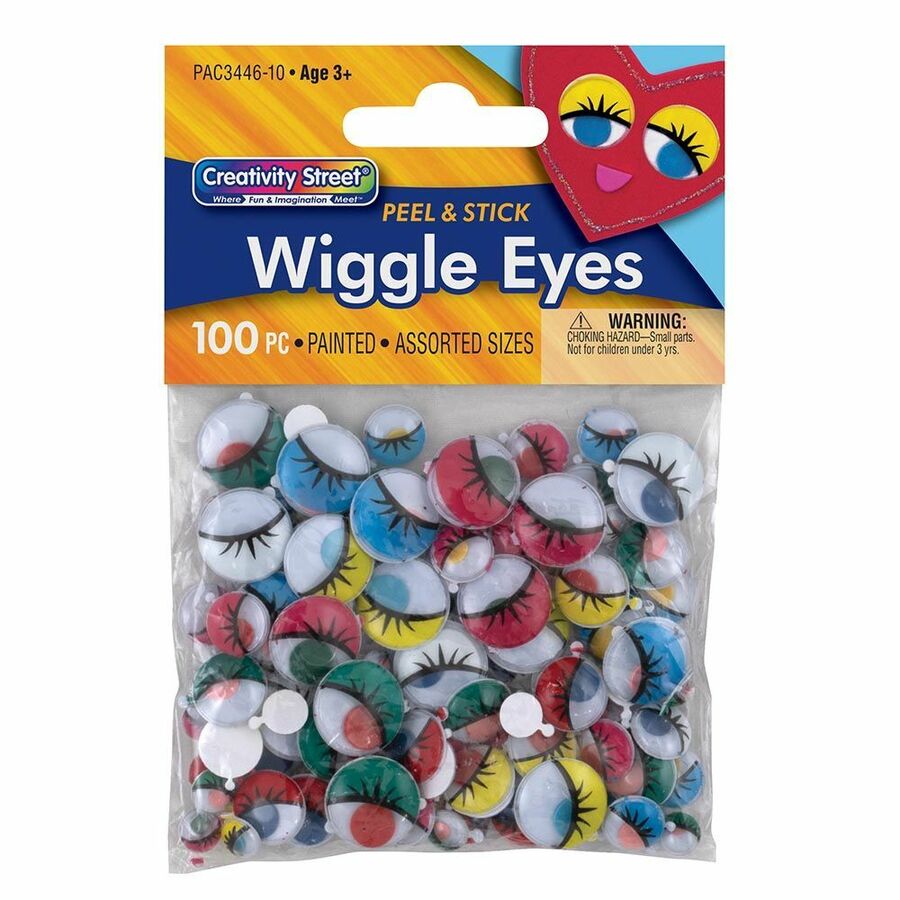 Creativity Street Peel & Stick Wiggle Eyes in Packages