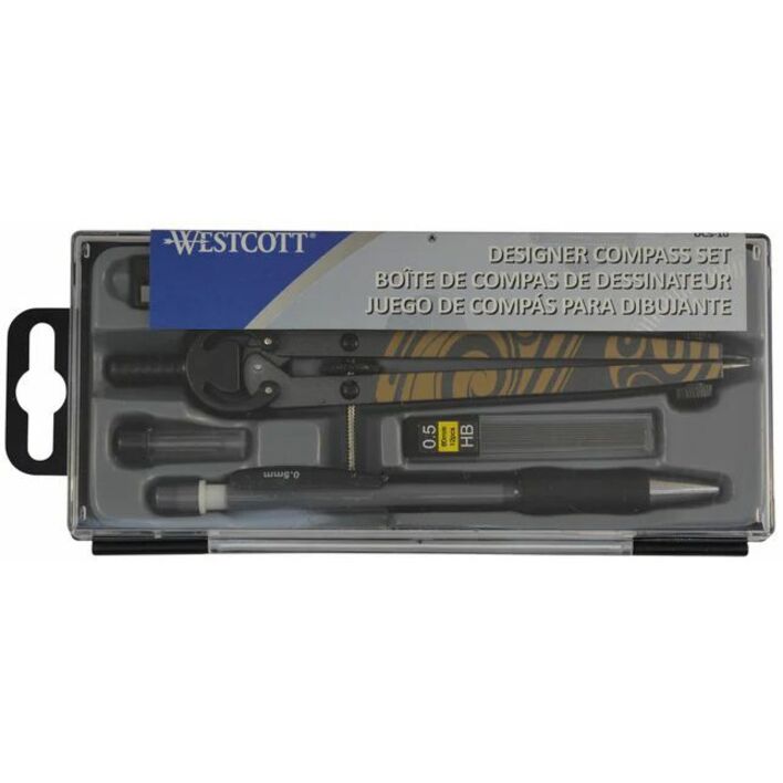 Westcott - Ensemble de compas g&eacute;om&eacute;trique