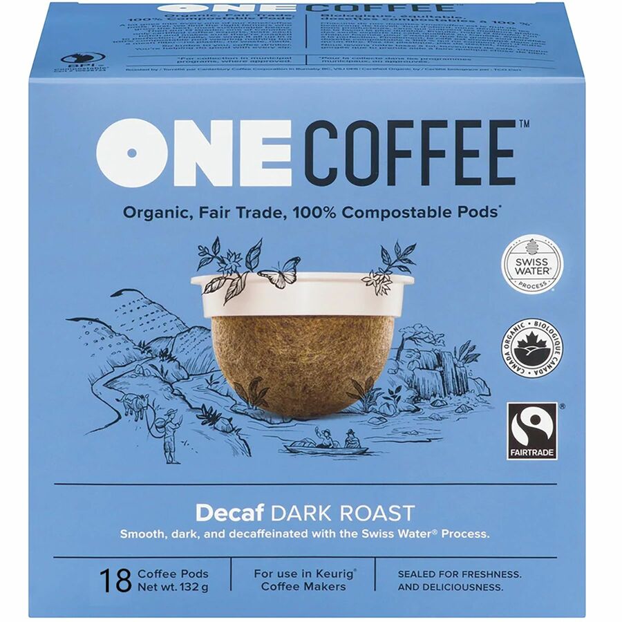 OneCoffee - Coupe K One Coffee d&eacute;caf&eacute;in&eacute; torr&eacute;faction fonc&eacute;e
