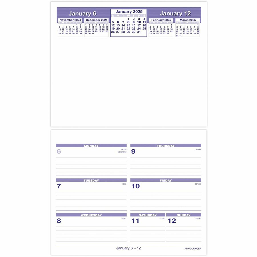 At A Glance Sw705x 50 At A Glance Flip A Week Desk Calendar