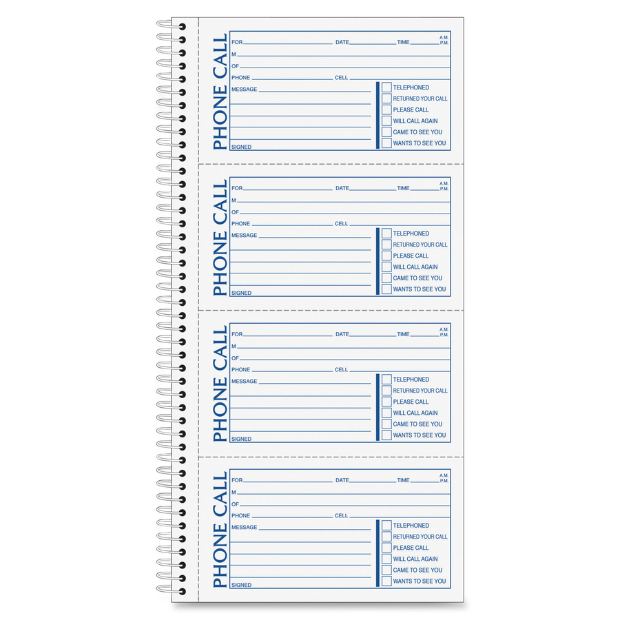 SC1154-5D 2 Pack Adams Message Book/Phone Call Carbonless Duplicate 400 Sets per Book White/Canary 5.50 x 11 Inches SC1154D 