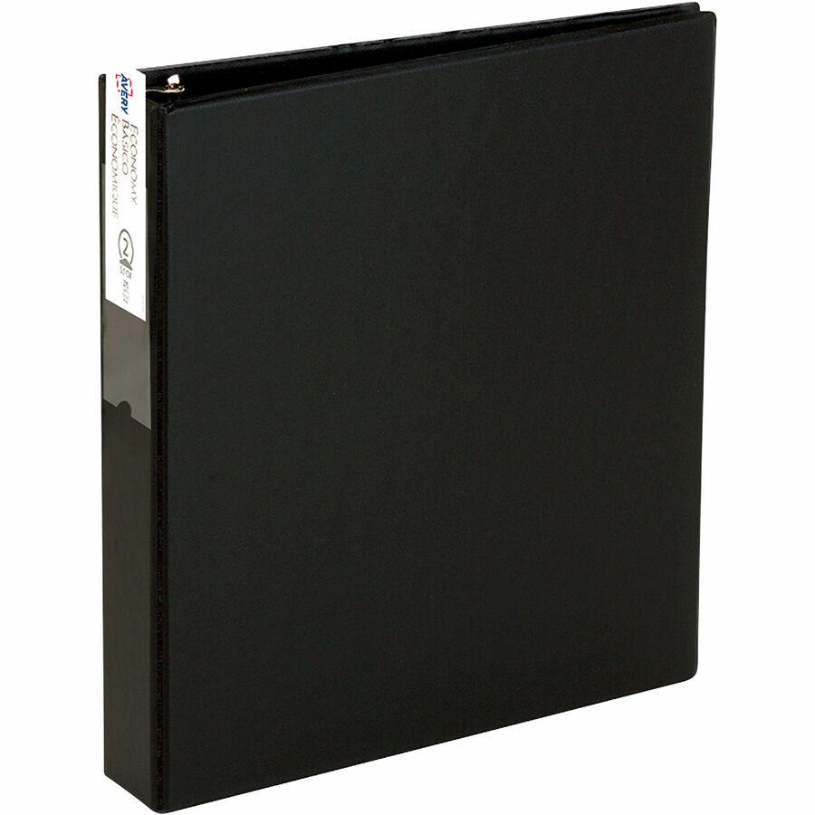 Capacity Black Avery Consumer Products Economy Ring Binder W-Label Holder 1 in 