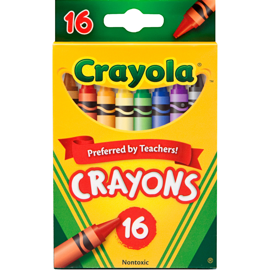 Crayola Crayons Lot of 16 Standard Size Black Noir