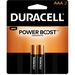 DURACELL Coppertop AAA Alkaline Battery 2 Pack (MN-2400BP-2)