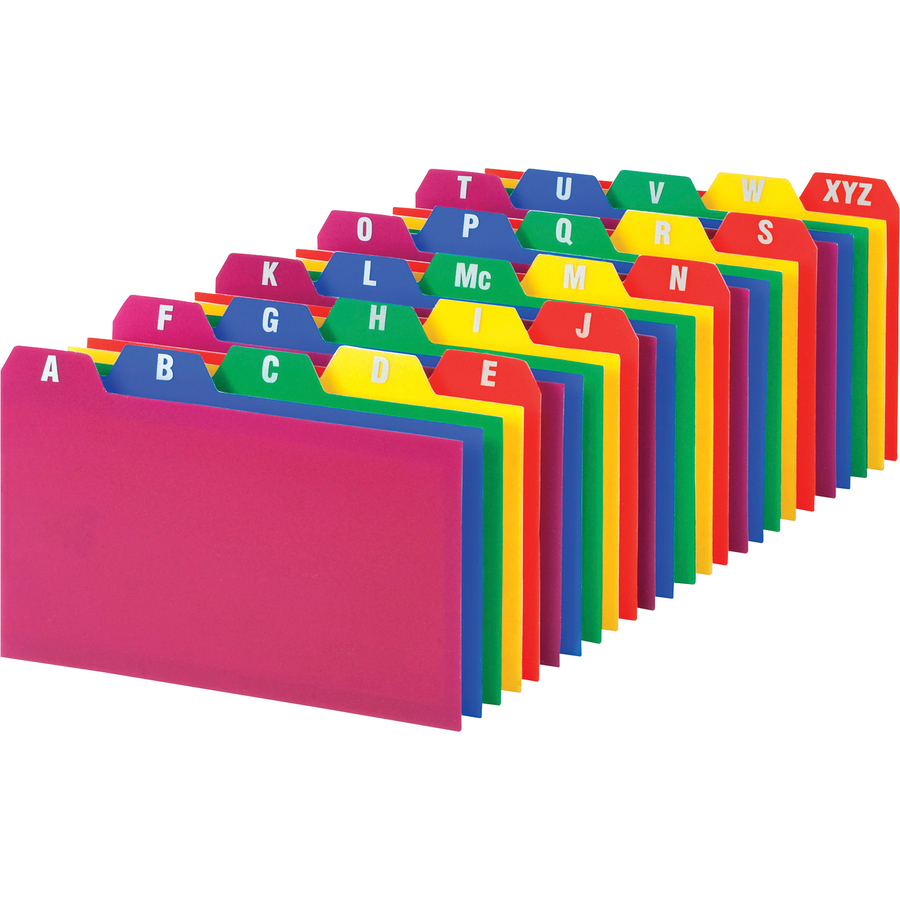 Oxf73153 Oxford A Z Poly Filing Index Cards Printed Tab S