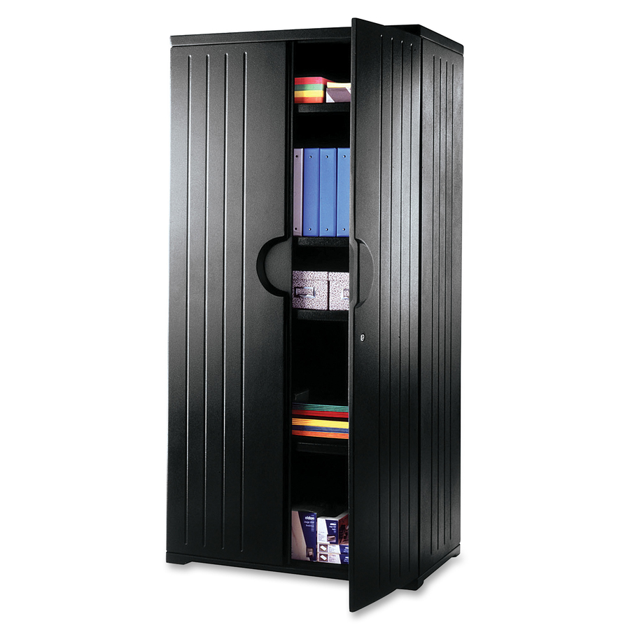 Iceberg OfficeWorks Storage Cabinet, 36W x 22D x 46H, Black