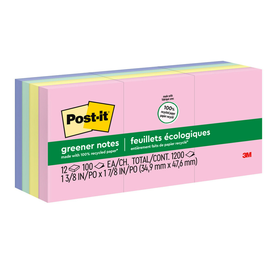 Post-it Original Pads in Marseille Colors, Value Pack, 3 x 3, 100