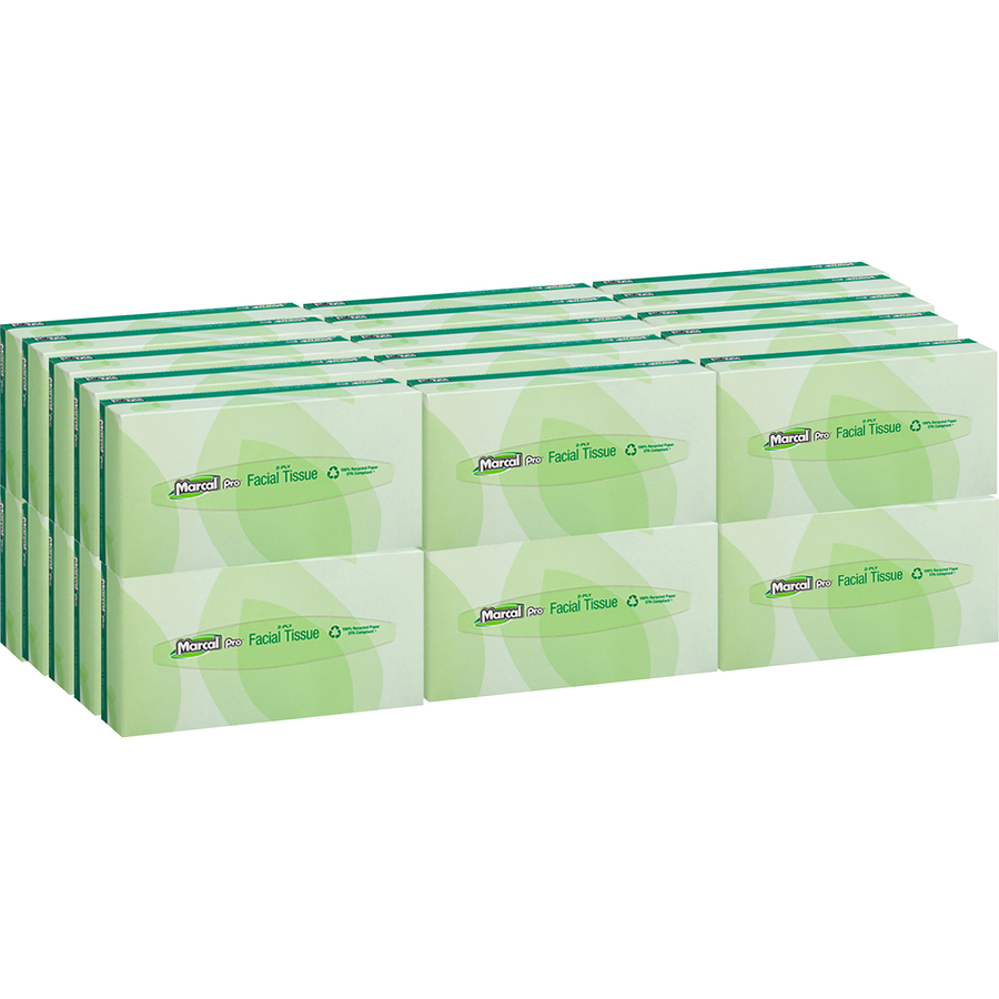Marcal Pro 100% Recycled Facial Tissue MRC2930CT 