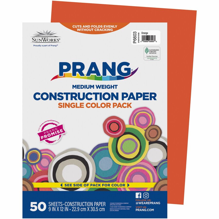 Prang Lightweight Construction Paper - Art Project, Craft Project