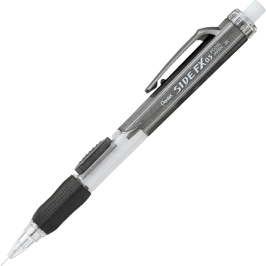 PENPD255A Pentel® Side Fx Mechanical Pencil, 0.5 Mm, Dark Gray Barrel